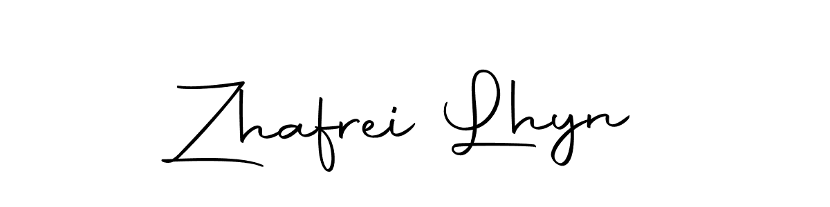 Create a beautiful signature design for name Zhafrei Lhyn. With this signature (Autography-DOLnW) fonts, you can make a handwritten signature for free. Zhafrei Lhyn signature style 10 images and pictures png