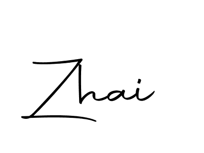 Design your own signature with our free online signature maker. With this signature software, you can create a handwritten (Autography-DOLnW) signature for name Zhai. Zhai signature style 10 images and pictures png