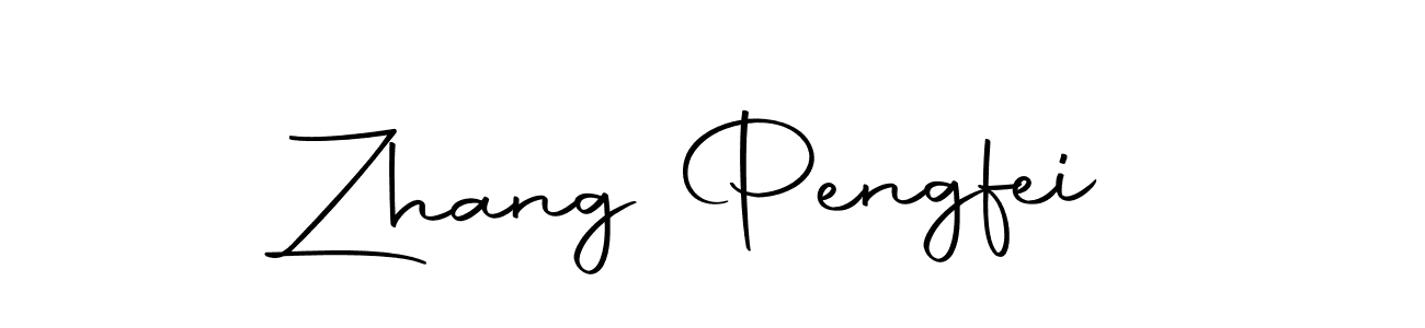 Create a beautiful signature design for name Zhang Pengfei. With this signature (Autography-DOLnW) fonts, you can make a handwritten signature for free. Zhang Pengfei signature style 10 images and pictures png