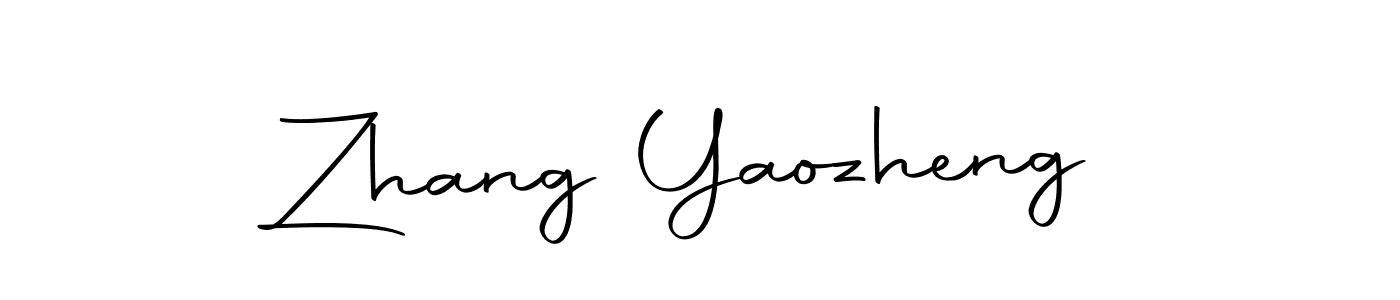 Autography-DOLnW is a professional signature style that is perfect for those who want to add a touch of class to their signature. It is also a great choice for those who want to make their signature more unique. Get Zhang Yaozheng name to fancy signature for free. Zhang Yaozheng signature style 10 images and pictures png