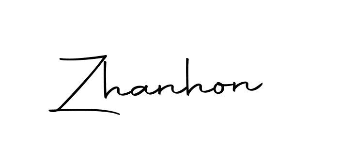 Similarly Autography-DOLnW is the best handwritten signature design. Signature creator online .You can use it as an online autograph creator for name Zhanhon. Zhanhon signature style 10 images and pictures png