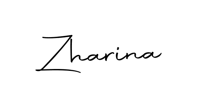 Similarly Autography-DOLnW is the best handwritten signature design. Signature creator online .You can use it as an online autograph creator for name Zharina. Zharina signature style 10 images and pictures png