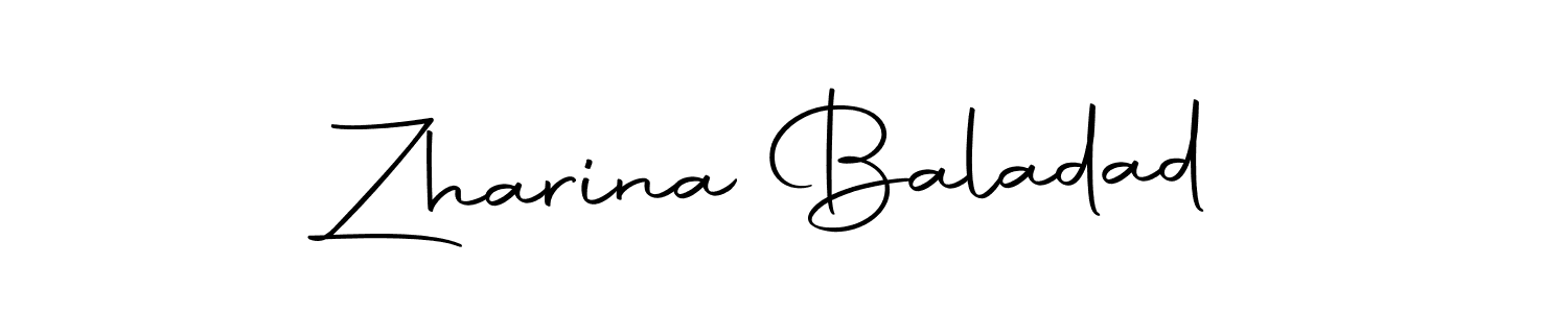 Autography-DOLnW is a professional signature style that is perfect for those who want to add a touch of class to their signature. It is also a great choice for those who want to make their signature more unique. Get Zharina Baladad name to fancy signature for free. Zharina Baladad signature style 10 images and pictures png