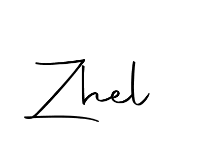 Design your own signature with our free online signature maker. With this signature software, you can create a handwritten (Autography-DOLnW) signature for name Zhel. Zhel signature style 10 images and pictures png