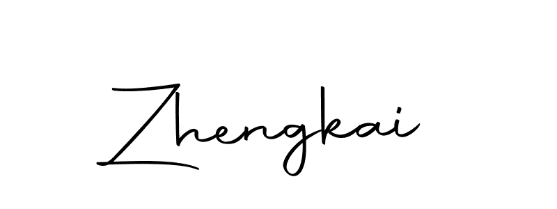 You should practise on your own different ways (Autography-DOLnW) to write your name (Zhengkai) in signature. don't let someone else do it for you. Zhengkai signature style 10 images and pictures png