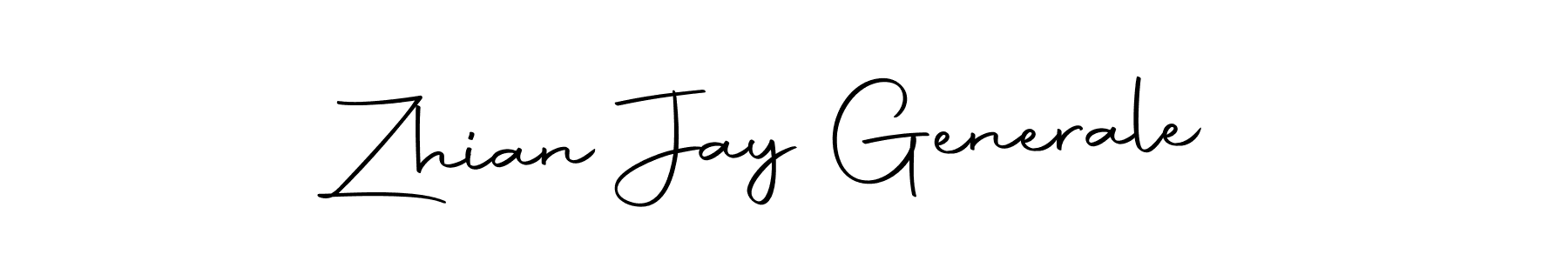 Make a beautiful signature design for name Zhian Jay Generale. With this signature (Autography-DOLnW) style, you can create a handwritten signature for free. Zhian Jay Generale signature style 10 images and pictures png
