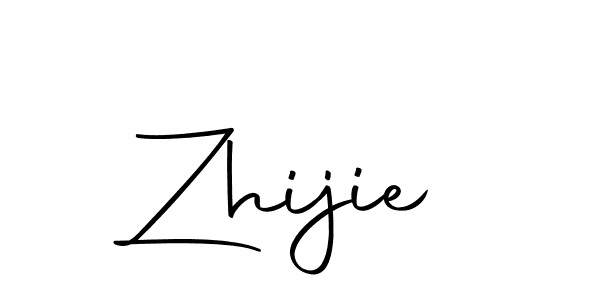 How to make Zhijie name signature. Use Autography-DOLnW style for creating short signs online. This is the latest handwritten sign. Zhijie signature style 10 images and pictures png