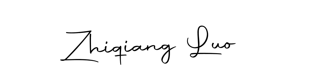 How to make Zhiqiang Luo name signature. Use Autography-DOLnW style for creating short signs online. This is the latest handwritten sign. Zhiqiang Luo signature style 10 images and pictures png