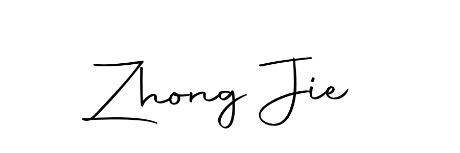 How to make Zhong Jie signature? Autography-DOLnW is a professional autograph style. Create handwritten signature for Zhong Jie name. Zhong Jie signature style 10 images and pictures png