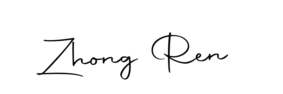 Create a beautiful signature design for name Zhong Ren. With this signature (Autography-DOLnW) fonts, you can make a handwritten signature for free. Zhong Ren signature style 10 images and pictures png