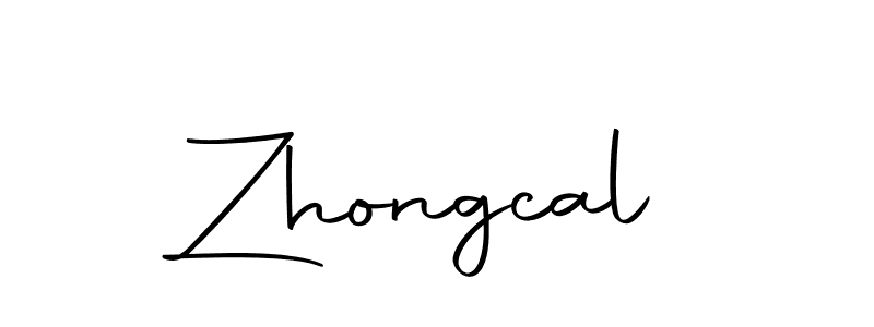 You should practise on your own different ways (Autography-DOLnW) to write your name (Zhongcal) in signature. don't let someone else do it for you. Zhongcal signature style 10 images and pictures png