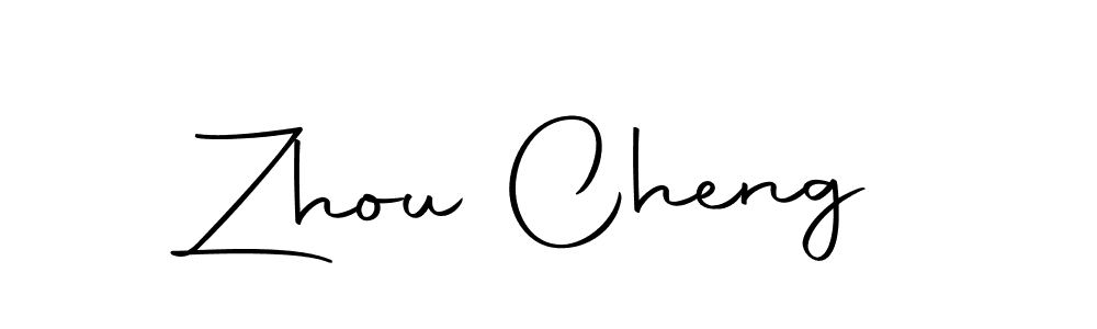 How to make Zhou Cheng name signature. Use Autography-DOLnW style for creating short signs online. This is the latest handwritten sign. Zhou Cheng signature style 10 images and pictures png