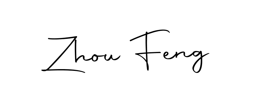 Make a beautiful signature design for name Zhou Feng. With this signature (Autography-DOLnW) style, you can create a handwritten signature for free. Zhou Feng signature style 10 images and pictures png