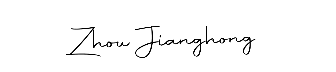 Make a short Zhou Jianghong signature style. Manage your documents anywhere anytime using Autography-DOLnW. Create and add eSignatures, submit forms, share and send files easily. Zhou Jianghong signature style 10 images and pictures png
