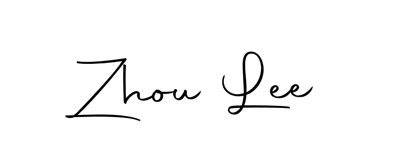 Create a beautiful signature design for name Zhou Lee. With this signature (Autography-DOLnW) fonts, you can make a handwritten signature for free. Zhou Lee signature style 10 images and pictures png