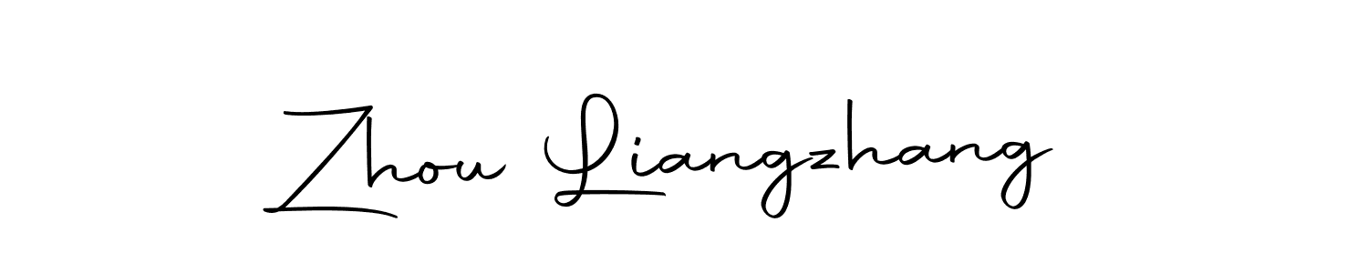How to make Zhou Liangzhang name signature. Use Autography-DOLnW style for creating short signs online. This is the latest handwritten sign. Zhou Liangzhang signature style 10 images and pictures png