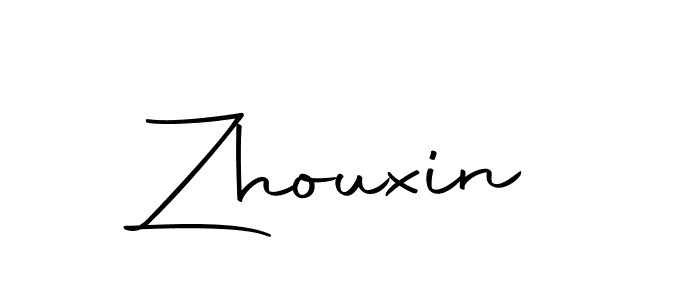How to make Zhouxin signature? Autography-DOLnW is a professional autograph style. Create handwritten signature for Zhouxin name. Zhouxin signature style 10 images and pictures png