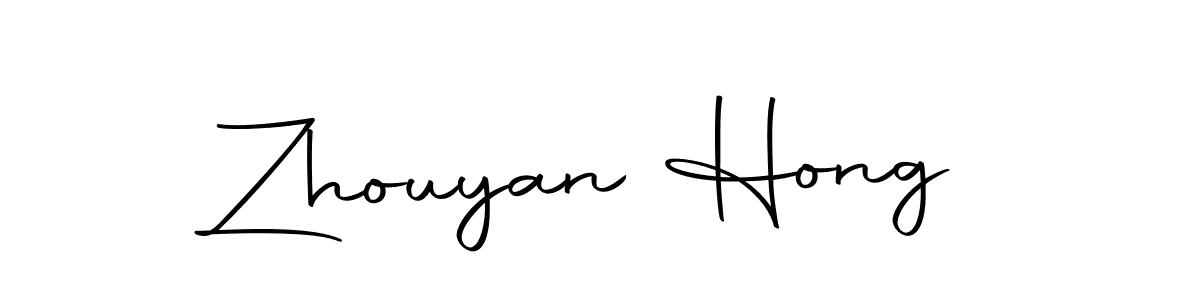 Make a beautiful signature design for name Zhouyan Hong. With this signature (Autography-DOLnW) style, you can create a handwritten signature for free. Zhouyan Hong signature style 10 images and pictures png