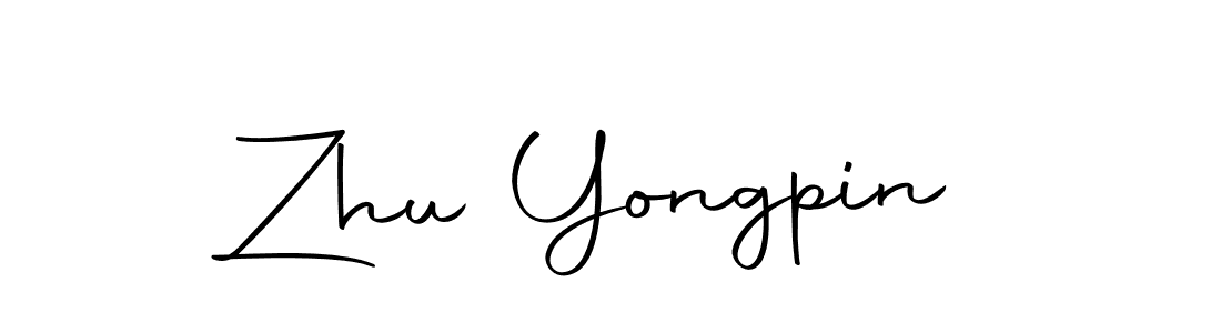 Make a beautiful signature design for name Zhu Yongpin. With this signature (Autography-DOLnW) style, you can create a handwritten signature for free. Zhu Yongpin signature style 10 images and pictures png