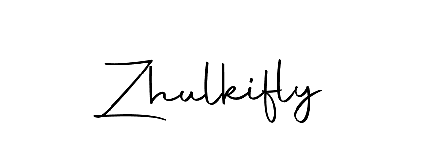 Create a beautiful signature design for name Zhulkifly. With this signature (Autography-DOLnW) fonts, you can make a handwritten signature for free. Zhulkifly signature style 10 images and pictures png