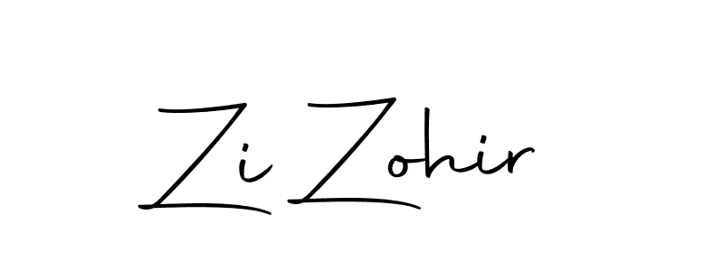 Use a signature maker to create a handwritten signature online. With this signature software, you can design (Autography-DOLnW) your own signature for name Zi Zohir. Zi Zohir signature style 10 images and pictures png