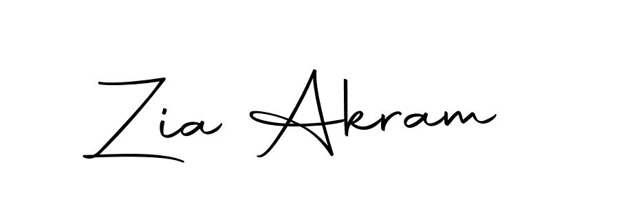 Zia Akram stylish signature style. Best Handwritten Sign (Autography-DOLnW) for my name. Handwritten Signature Collection Ideas for my name Zia Akram. Zia Akram signature style 10 images and pictures png