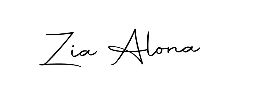 How to make Zia Alona signature? Autography-DOLnW is a professional autograph style. Create handwritten signature for Zia Alona name. Zia Alona signature style 10 images and pictures png