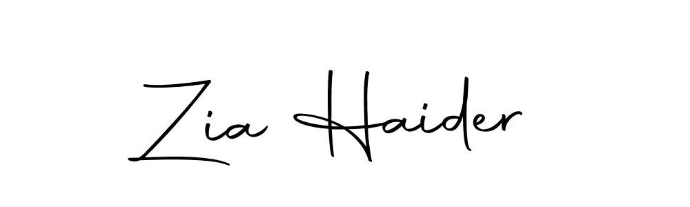 How to make Zia Haider name signature. Use Autography-DOLnW style for creating short signs online. This is the latest handwritten sign. Zia Haider signature style 10 images and pictures png