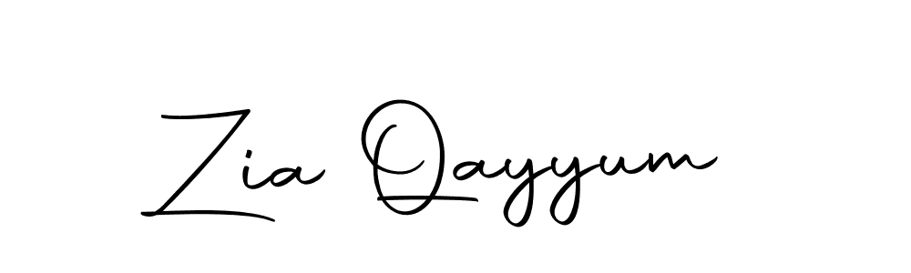 Also we have Zia Qayyum name is the best signature style. Create professional handwritten signature collection using Autography-DOLnW autograph style. Zia Qayyum signature style 10 images and pictures png