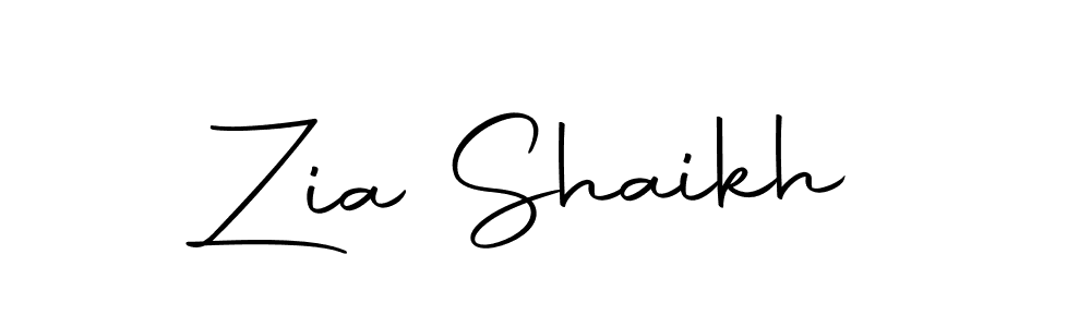 Create a beautiful signature design for name Zia Shaikh. With this signature (Autography-DOLnW) fonts, you can make a handwritten signature for free. Zia Shaikh signature style 10 images and pictures png