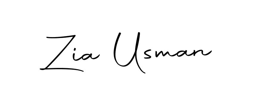 How to make Zia Usman signature? Autography-DOLnW is a professional autograph style. Create handwritten signature for Zia Usman name. Zia Usman signature style 10 images and pictures png