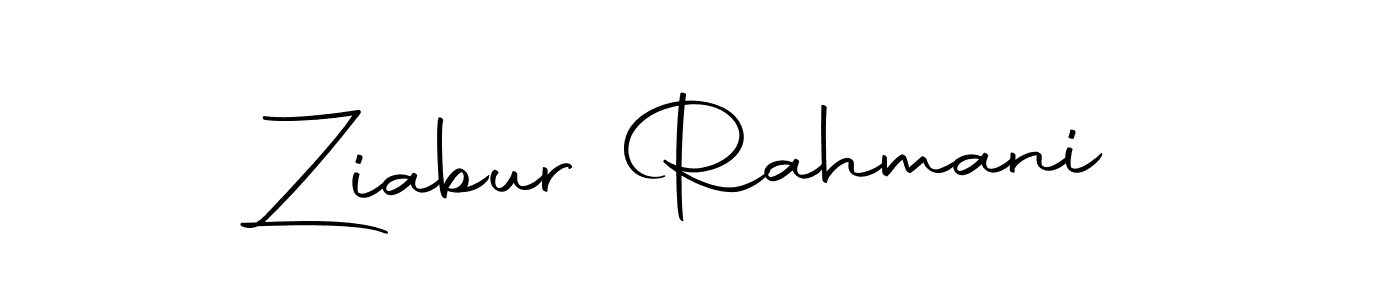 Create a beautiful signature design for name Ziabur Rahmani. With this signature (Autography-DOLnW) fonts, you can make a handwritten signature for free. Ziabur Rahmani signature style 10 images and pictures png