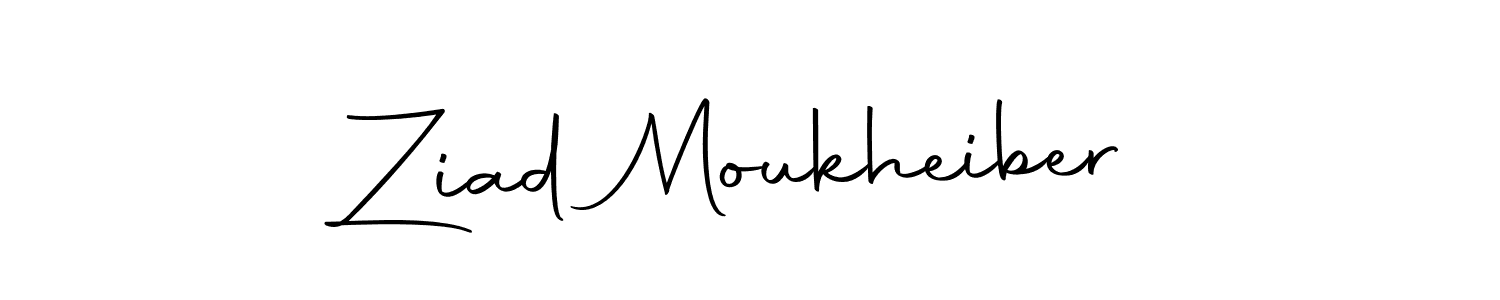 Use a signature maker to create a handwritten signature online. With this signature software, you can design (Autography-DOLnW) your own signature for name Ziad Moukheiber. Ziad Moukheiber signature style 10 images and pictures png