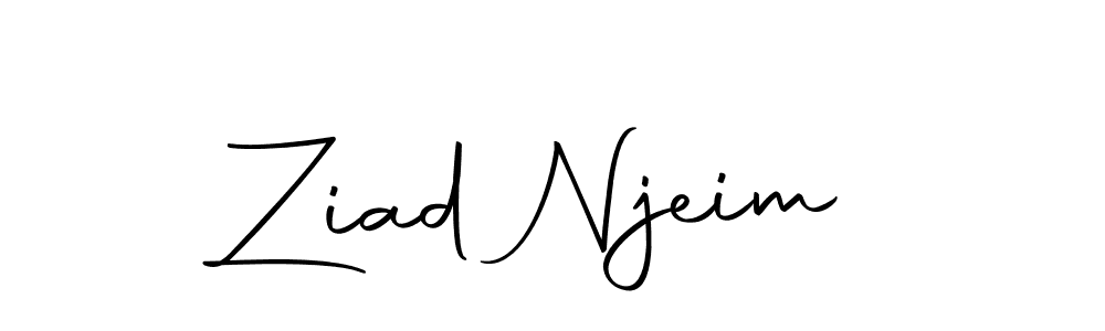 How to make Ziad Njeim signature? Autography-DOLnW is a professional autograph style. Create handwritten signature for Ziad Njeim name. Ziad Njeim signature style 10 images and pictures png