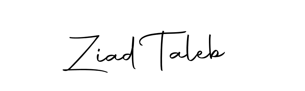 Design your own signature with our free online signature maker. With this signature software, you can create a handwritten (Autography-DOLnW) signature for name Ziad Taleb. Ziad Taleb signature style 10 images and pictures png