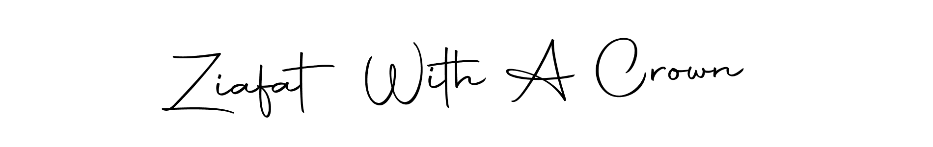 Design your own signature with our free online signature maker. With this signature software, you can create a handwritten (Autography-DOLnW) signature for name Ziafat With A Crown. Ziafat With A Crown signature style 10 images and pictures png