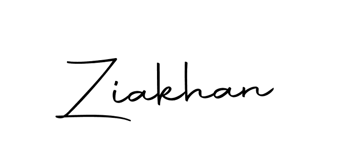 Make a beautiful signature design for name Ziakhan. With this signature (Autography-DOLnW) style, you can create a handwritten signature for free. Ziakhan signature style 10 images and pictures png