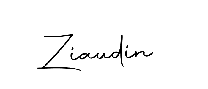 Design your own signature with our free online signature maker. With this signature software, you can create a handwritten (Autography-DOLnW) signature for name Ziaudin. Ziaudin signature style 10 images and pictures png