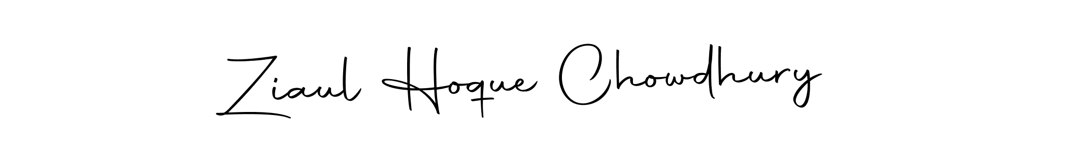How to make Ziaul Hoque Chowdhury name signature. Use Autography-DOLnW style for creating short signs online. This is the latest handwritten sign. Ziaul Hoque Chowdhury signature style 10 images and pictures png
