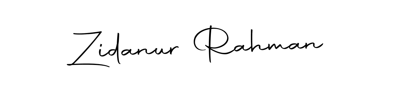 Also we have Zidanur Rahman name is the best signature style. Create professional handwritten signature collection using Autography-DOLnW autograph style. Zidanur Rahman signature style 10 images and pictures png