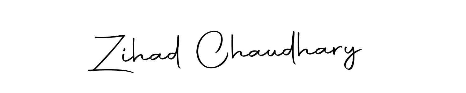 Use a signature maker to create a handwritten signature online. With this signature software, you can design (Autography-DOLnW) your own signature for name Zihad Chaudhary. Zihad Chaudhary signature style 10 images and pictures png