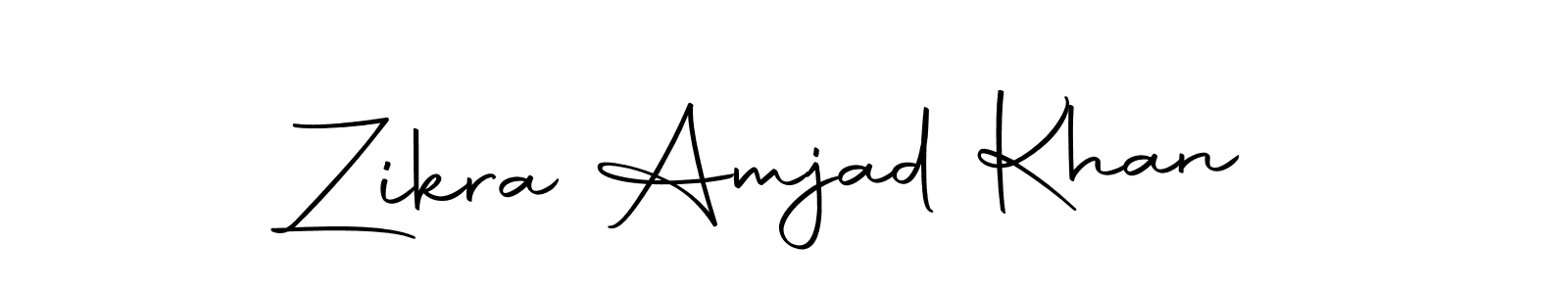 Zikra Amjad Khan stylish signature style. Best Handwritten Sign (Autography-DOLnW) for my name. Handwritten Signature Collection Ideas for my name Zikra Amjad Khan. Zikra Amjad Khan signature style 10 images and pictures png