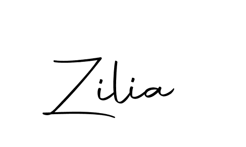 Design your own signature with our free online signature maker. With this signature software, you can create a handwritten (Autography-DOLnW) signature for name Zilia. Zilia signature style 10 images and pictures png