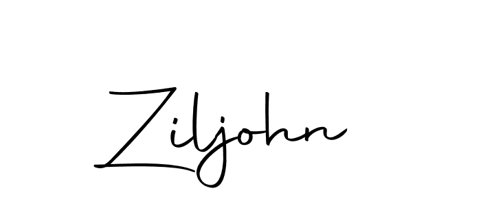 Make a beautiful signature design for name Ziljohn. With this signature (Autography-DOLnW) style, you can create a handwritten signature for free. Ziljohn signature style 10 images and pictures png