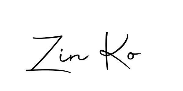 How to make Zin Ko name signature. Use Autography-DOLnW style for creating short signs online. This is the latest handwritten sign. Zin Ko signature style 10 images and pictures png