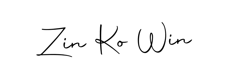 Make a beautiful signature design for name Zin Ko Win. With this signature (Autography-DOLnW) style, you can create a handwritten signature for free. Zin Ko Win signature style 10 images and pictures png