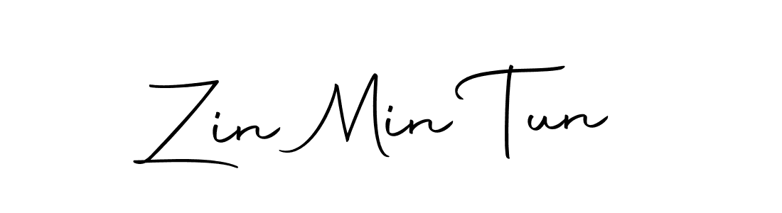 How to make Zin Min Tun name signature. Use Autography-DOLnW style for creating short signs online. This is the latest handwritten sign. Zin Min Tun signature style 10 images and pictures png