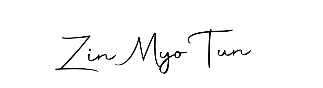 Make a short Zin Myo Tun signature style. Manage your documents anywhere anytime using Autography-DOLnW. Create and add eSignatures, submit forms, share and send files easily. Zin Myo Tun signature style 10 images and pictures png