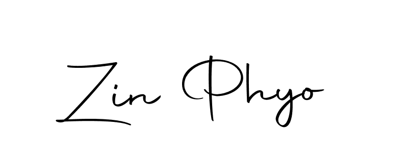 Also we have Zin Phyo name is the best signature style. Create professional handwritten signature collection using Autography-DOLnW autograph style. Zin Phyo signature style 10 images and pictures png