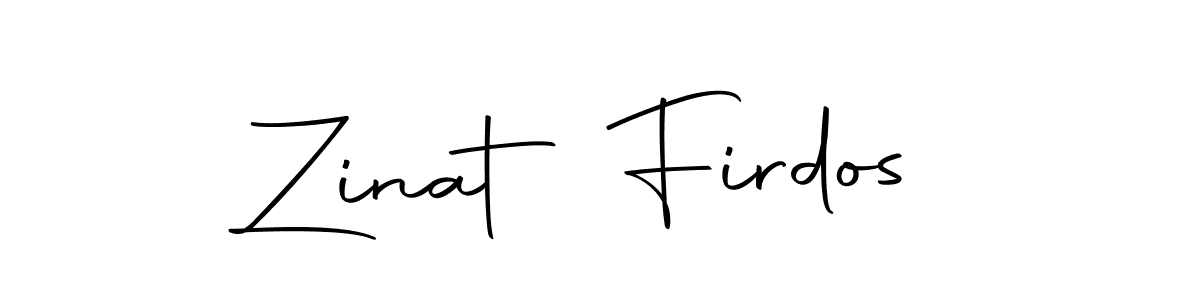 Also we have Zinat Firdos name is the best signature style. Create professional handwritten signature collection using Autography-DOLnW autograph style. Zinat Firdos signature style 10 images and pictures png